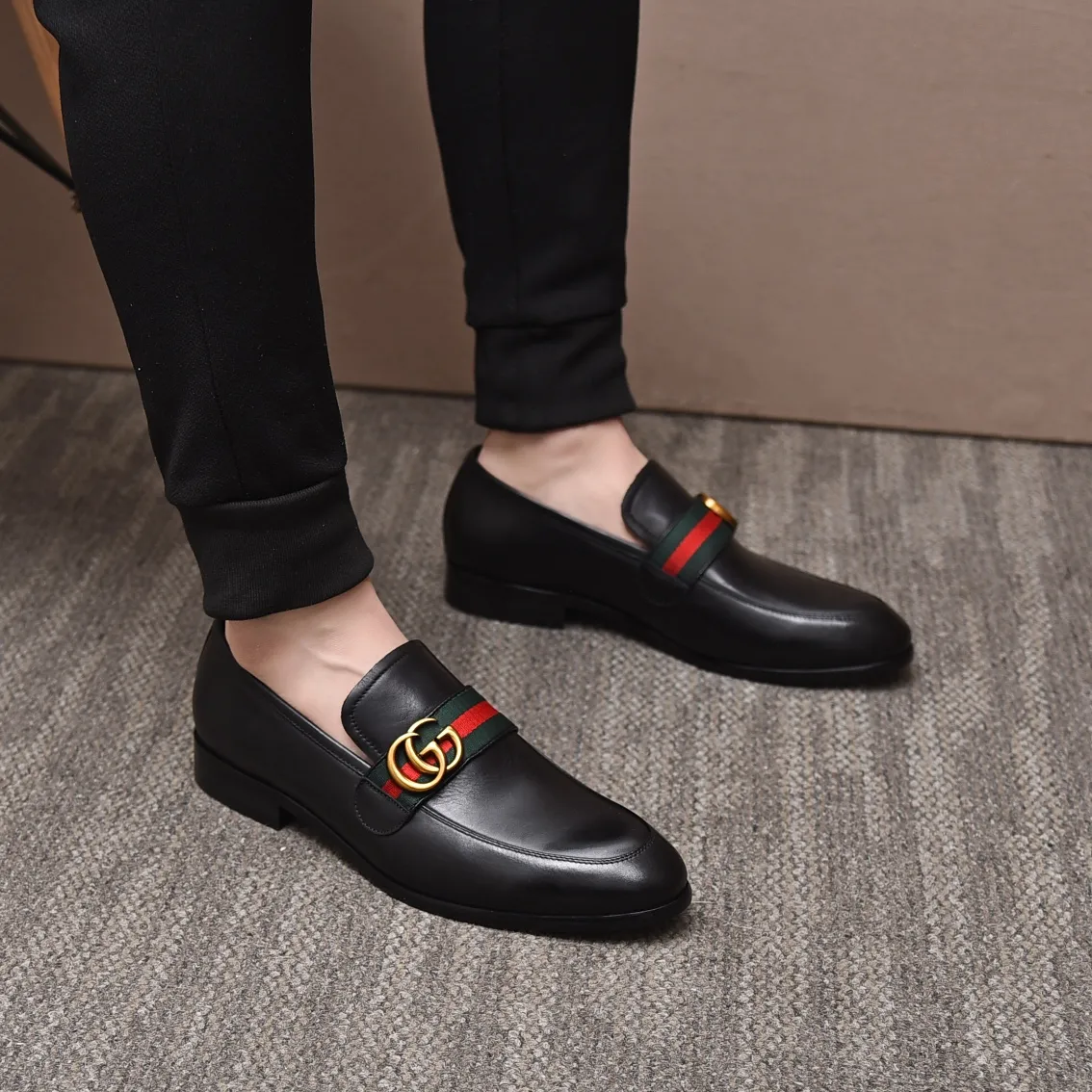 Men's shoes💰540📛📛Original (water-dyed cowhide) Gucci GUCCI official website formal shoes🌀 Italian🇮🇹imported cowhide➕top imported water-dyed cowhide lining💋Finely handmade original bottom, the real thing looks better when photographed in person Standard size 38-44